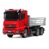 TAMIYA 56361 Mercedes-Benz Actros 3348 6x4 Tipper Truck Red Cab & Silver Bed Edition