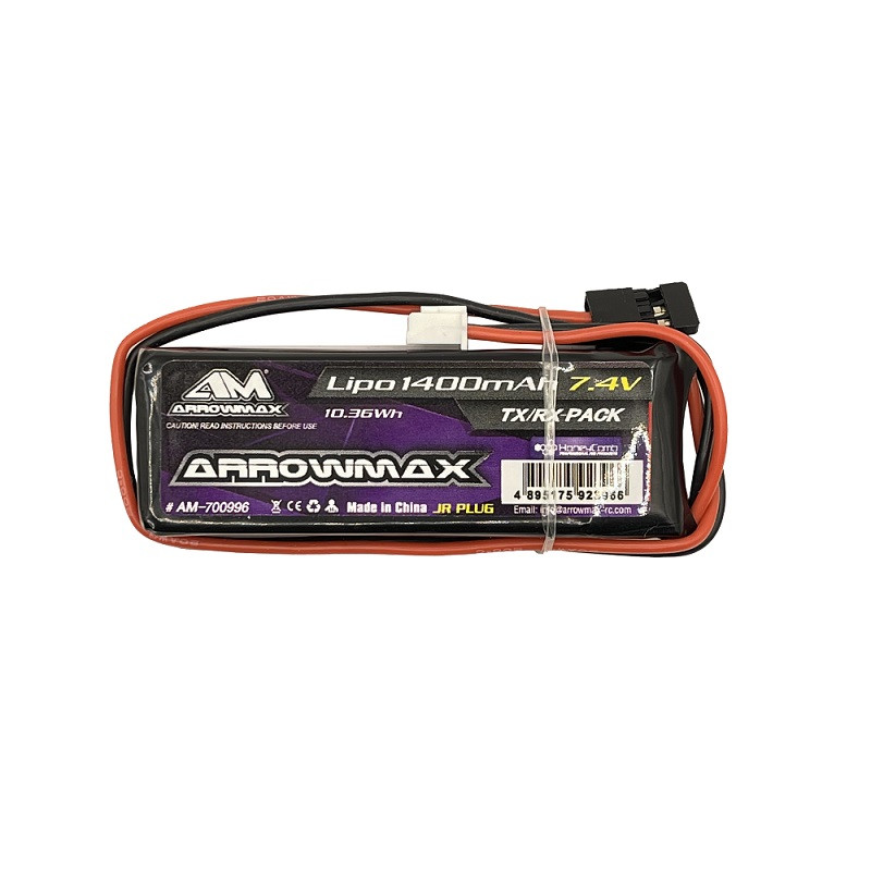 Arrowmax AM-700996 TX/ RX Li-PO Battery 1400MAh/ 7.4V