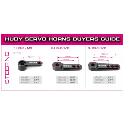 HUDY 293491 Aluminium Steering Servo Horn 23T