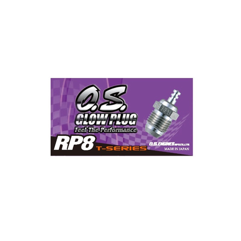 O.S. Engine RP8 Turbo Glow Plug On Road - Cold