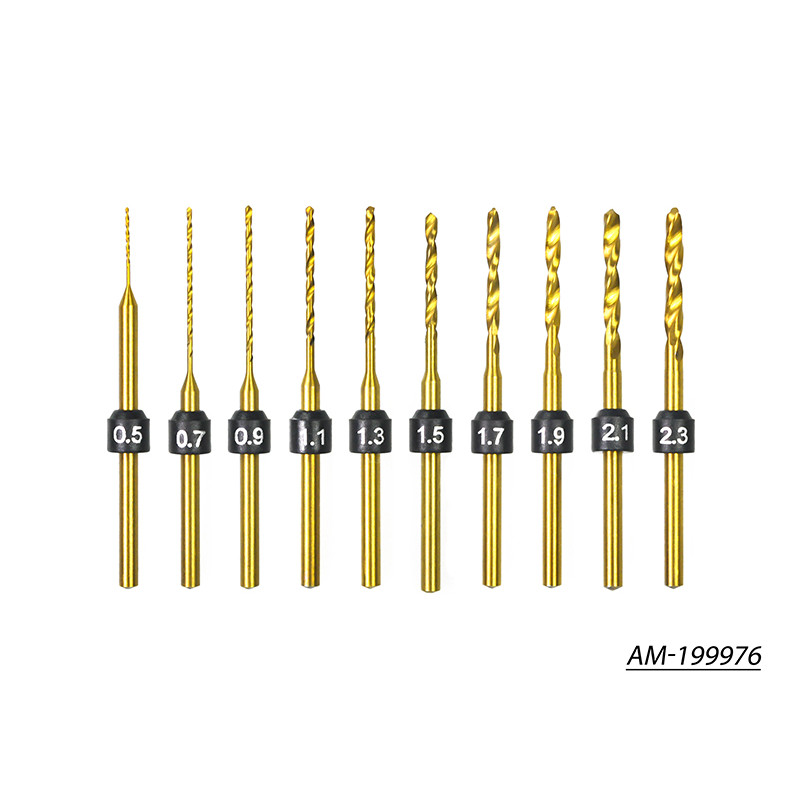 ARROWMAX AM-199976 B Set 10 HSS Bits of Drill (Shank 2.35mm)