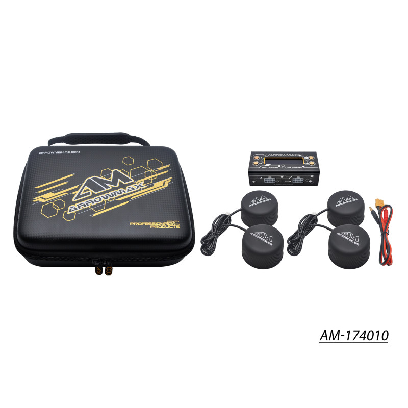 ARROWMAX AM-174010 1:10th Tyre Warmer With Bag Black Golden