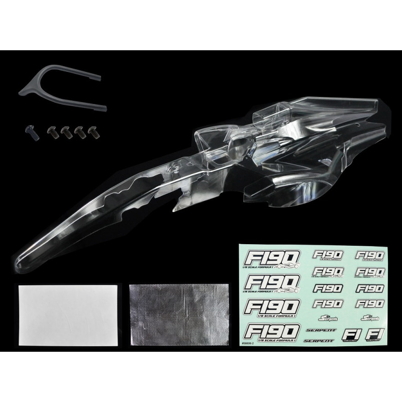 SERPENT 302050 Clear Body Shell F190