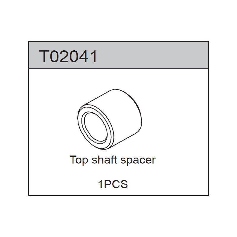 Team C T02041 Top Shaft Spacer 5x8x6.7mm