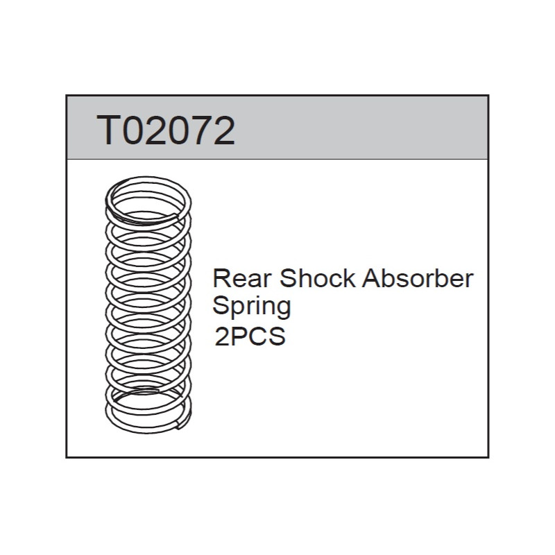 Team C T02072 Rear Shock Spring (2)