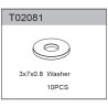 Team C T02081 Washer 3x7x0.8mm (10)