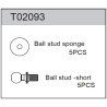 Team C T02093 Ball Stud 4.8 x 11.35mm (5)