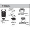 Team C T02094 Aluminium Front Shock Body (2)