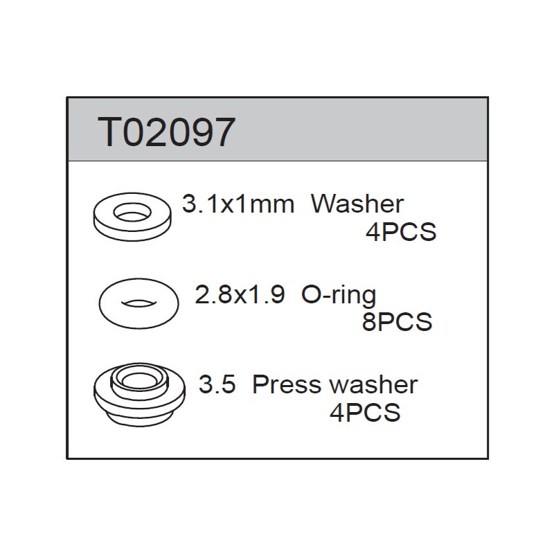 Team C T02097 Shock O-Ring (16)