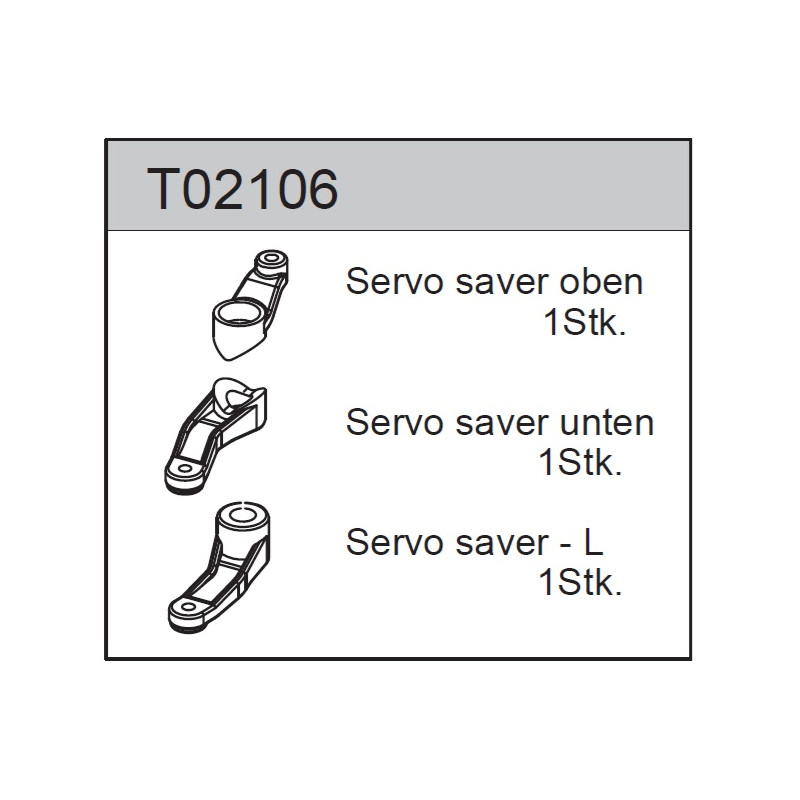 Team C T02106 Servo Saver Set (3)
