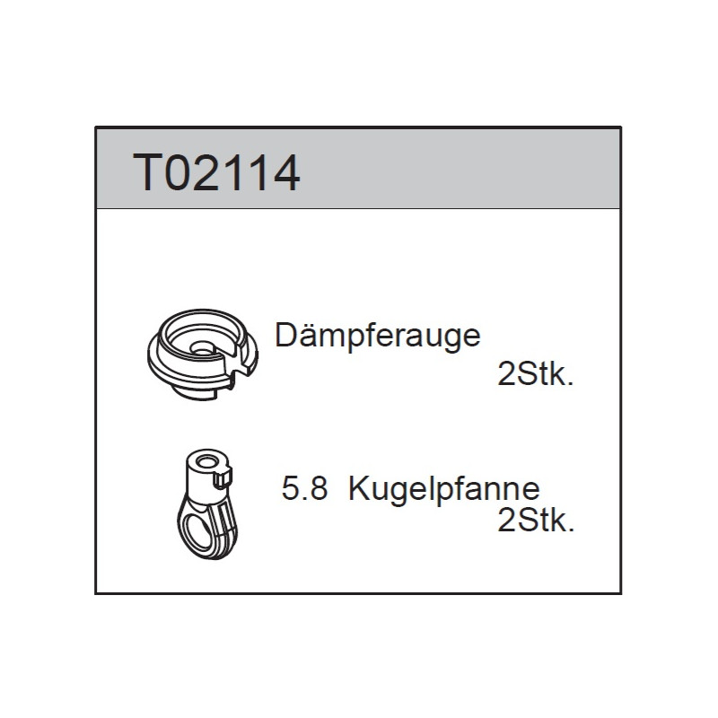 Team C T02114 Ball End 5.8mm + Spring Stopper (4)