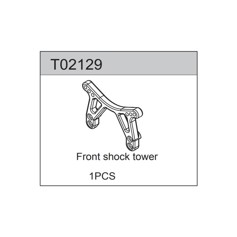 Team C T02129 Front Shock Tower