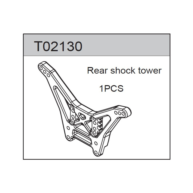 Team C T02130 Rear Shock Tower