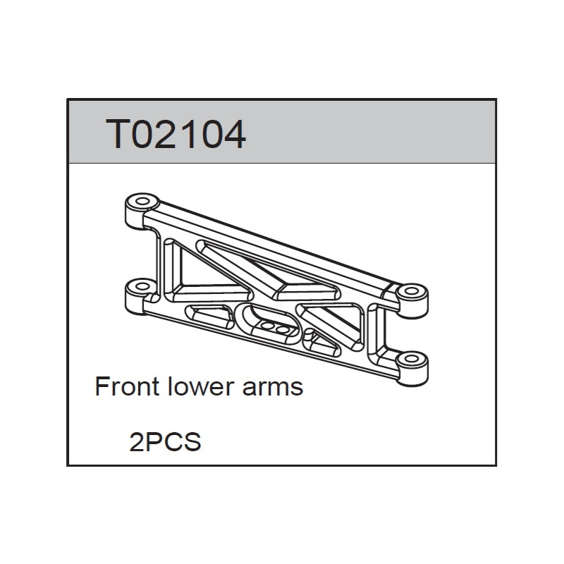 Team C T02104 Front Lower Arm (2)