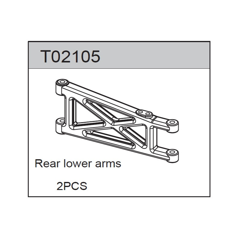Team C T02105 Rear Lower Arm (2)