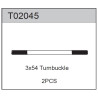Team C T02045 Turnbuckle 3x54mm (2)