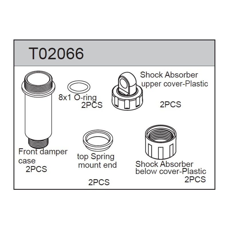 Team C T02066 Front Shock Case (2)