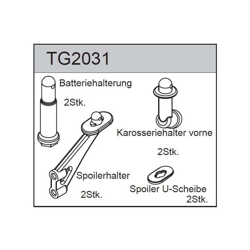 Team C TG2031 Wing Mount Set