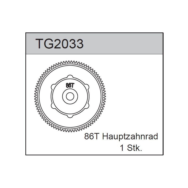 Team C TG2033 Spur Gear 48P/ 86T