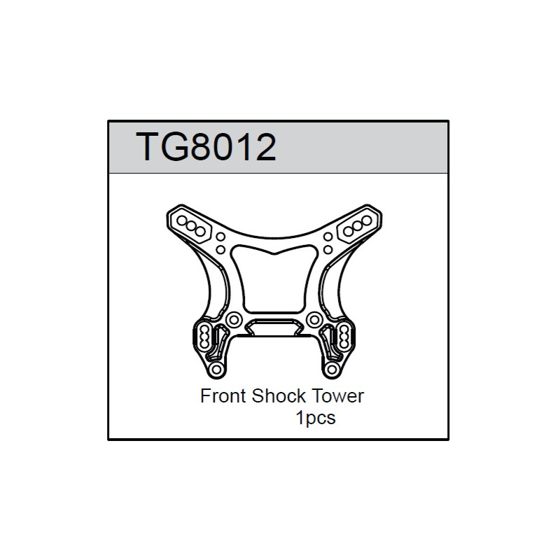 Team C TG8012 Aluminium Front Shock Tower