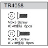 Team C TR4058 Allen Countersunk 3x8mm/ 10mm