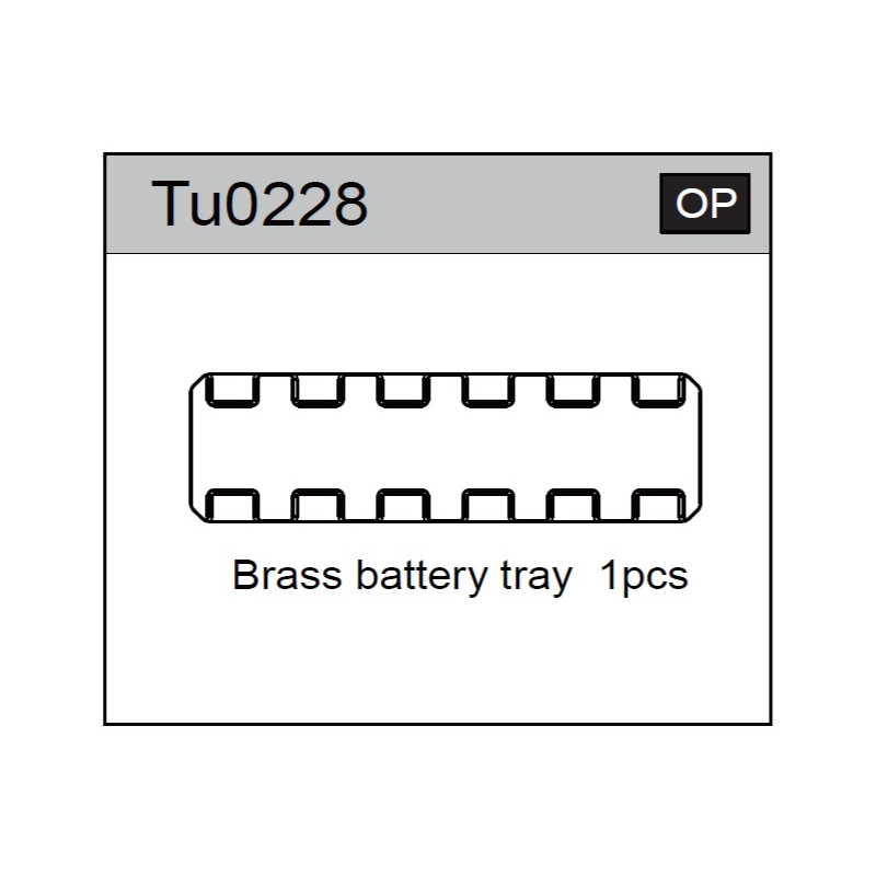 Team C TU0228 Brass Battery Tray 130g