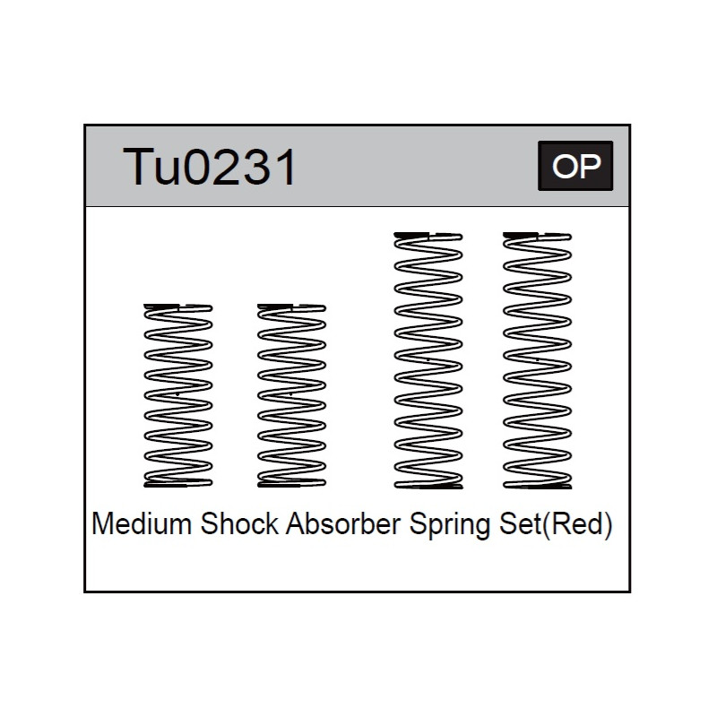 Team C TU0231 Shock Spring Set - Medium (4)