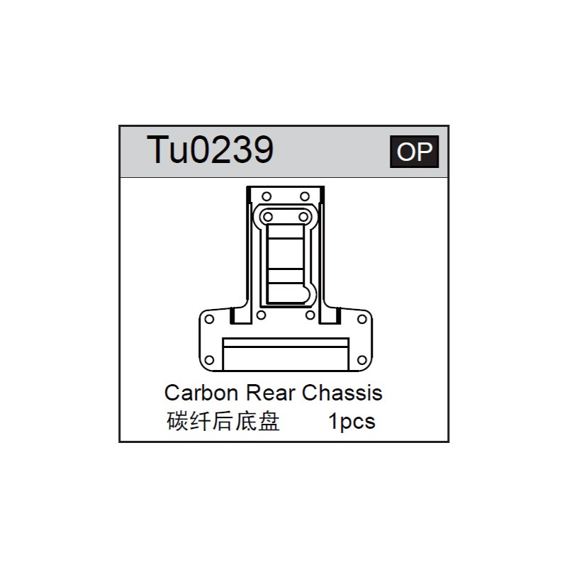 Team C TU0239 Carbon Rear Chassis