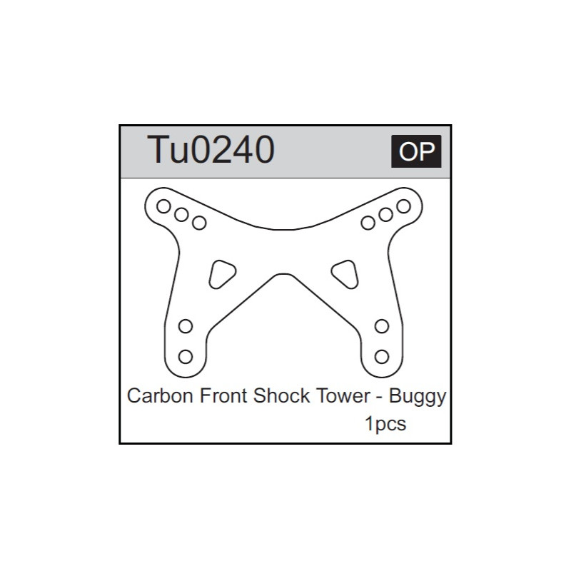 Team C TU0240 Carbon Front Shock Tower