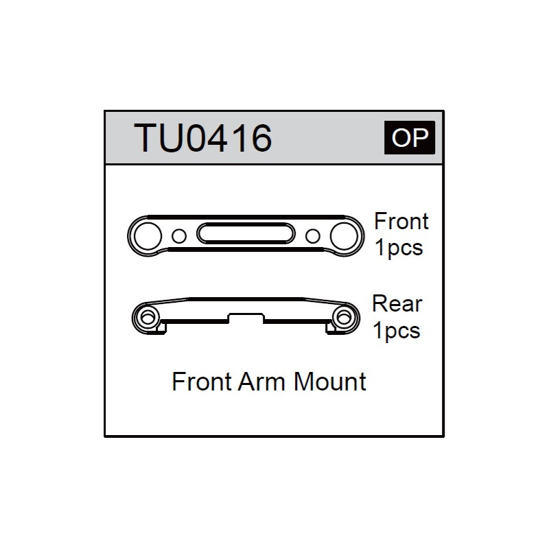Team C TU0416 Aluminium Front Hinge Pin Brace FF & FR