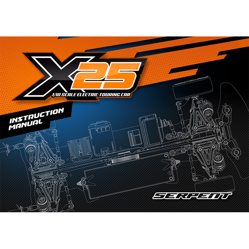 SERPENT 400050 X20 '25 Medius Mid Motor 1:10th EP Touring Car 4WD (Steel Chassis)