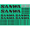 SANWA 107A90535A Decal Sheet V2 - Black