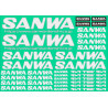 SANWA 107A90536A Decal Sheet V2 - White
