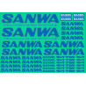 SANWA 107A90537A Decal Sheet V2 - Blue